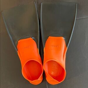 Finis Orange and Black Long Swim Fins size US M 3-5 (S)